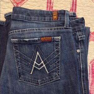 7 for all Mankind “A” Pocket Dark Blue Women's Jeans